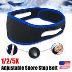 2.5Ft Adjustable Anti Snore Stop Snoring Sleep Apnea Belt Chin Strap Support Usa
