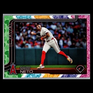 2025 Topps Series 1 - #282 Zach Neto Tin Variation - Los Angeles Angels - Picture 1 of 2