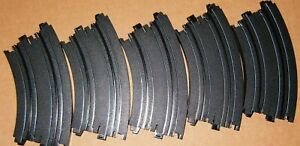 AFX (10) 9" 1/8 Curve Race Track Pieces Racemaster AW Auto World HO AFX70603