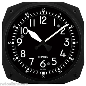 New Trintec 10" Classic Cockpit Style Aviation Instrument Clock 3065-10-C - Bild 1 von 2