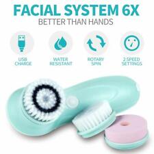 4-in-1 Rechargeable Facial Cleansing Brush Set Soft Scrubber Face Exfoliating