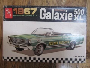 Ford Galaxie 1967 convertible AMT modelo anual original coche caja vacía - Imagen 1 de 7
