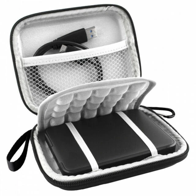 Lacdo Waterproof Hard Eva Shockproof Carrying Case Pouch Bag for Western Digital
