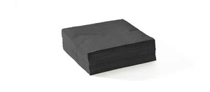 2 PLY Corner Embossed Cocktail Bio Napkin Black 240x240 2000 pcs - Picture 1 of 1
