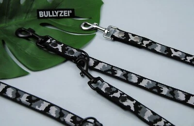 Exrtra Lange Leine Schneetarn 4-fach verstellbar 3m x 25mm V-Leine Bullyzei