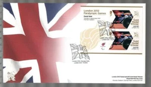 GB 2012 JUEGOS PARALÍMPICOS DE LONDRES FDC - DAVID WEIR TRACK PARA HOMBRE 1500 M - Imagen 1 de 1