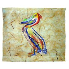 Betsy Drake Sylvester Pelican Outdoor Wall Hanging 24x30