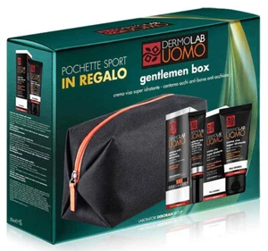 Paket Geschenk Mann Dermolab Gesichtscreme Augenpartie Anti Taschen Beauty Bag - Picture 1 of 1