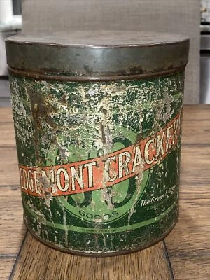 Edgemont Crackers Green & Green Co. Dayton, Ohio OH CRACKER TIN 7 Inch - Image 1 of 4