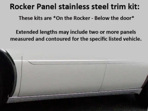 Stainless Rocker Panel Trim 6 Pc For 2006-2011 Cadillac DTS Limousine 46 in - Picture 1 of 3