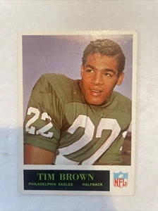 1965 Philadelphia Tim Brown Philadelphia Eagles #130 Great Condition - Picture 1 of 2