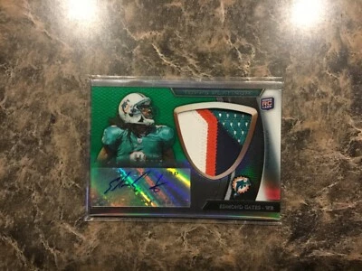 2011 4 Color Patch JUMBO Topps Platinum Refractor /125 Edmond Gates Auto RC - Image 1 of 2