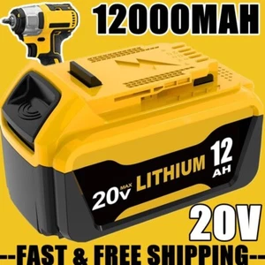 12.0Ah Replacement for Dewalt 20V Max Battery 20 Volt Max DCB206 DCB207 DCB204 - Picture 1 of 13