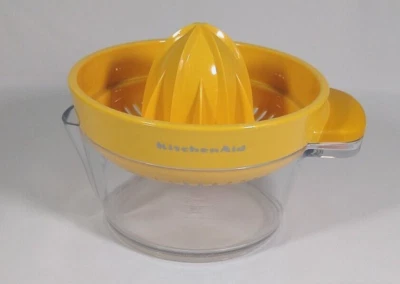 Exprimidor manual KitchenAid cítricos y soporte de taza transparente 18 oz taza de mantequilla sin BPA Foto 1 de 4