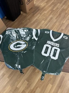 Lot Of 2 Green Bay Packers NFL Anagram Balloon Birthday Decoration Jersey - Picture 1 of 13