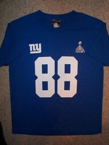 New York NY Giants HAKEEM NICKS nfl Jersey Shirt YOUTH KIDS BOYS (L-LG-LARGE) - Picture 1 of 2