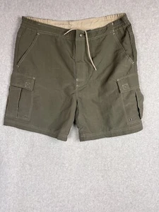 Trader Bay Men's Large Swim Trunks Cargo Elastics & Drawstring Green - Picture 1 of 8