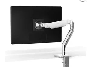 Humanscale M2.1 Monitor Arm Color: Polished Aluminum w/ White Trim - Picture 1 of 2