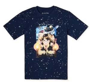Harry Potter Wizarding World Blue Sorcerer’s Stone Graphic T-Shirt Size XS 4/5 - Picture 1 of 9