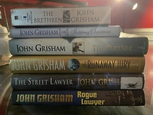 Lot of 6 John Grisham Books With Dust Jackets 1 Paperback Brethren - Foto 1 di 1