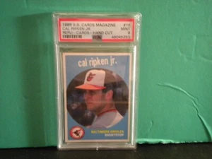 cal ripken magazine hand cut card 16  cal ripken jr psa  9mint  rare grade - Picture 1 of 3