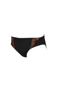 Arena Boys' Streak Brief Swim Trunks, Black/Orange, 140 cm UK/USA26 - Picture 1 of 6
