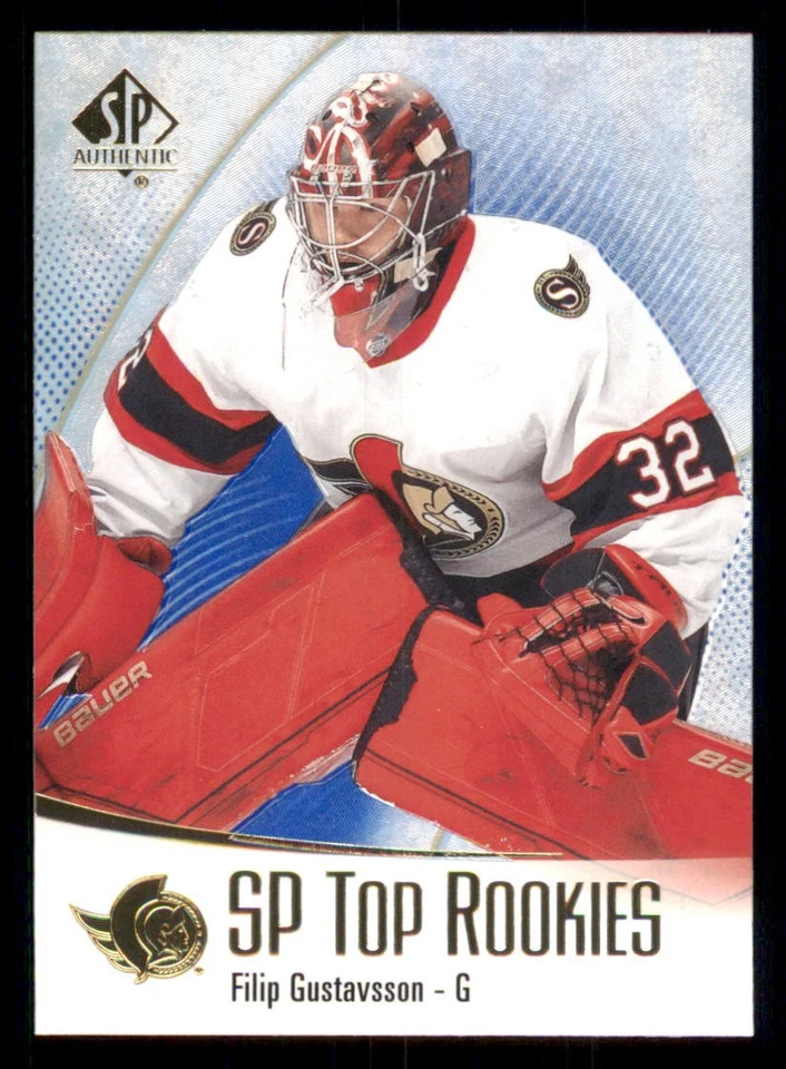 2021-22 SP Authentic Top Rookies Blue #TR21 Filip Gustavsson - Image 1 of 2