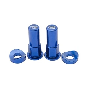 Tusk Rim Lock Nut/Spacer Kit Blue For SUZUKI RM80 1980-2001 - Picture 1 of 9