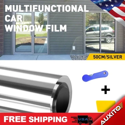 Película enrollable de ventana de tinte sin cortar 3M 50 % pies 10 pies x 20" coche oficina hogar vidrio E1 coche Foto 1 de 4