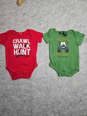 2 Bass Pro Shops de una pieza y John Deere bebé niño 18 meses Foto 1 de 4