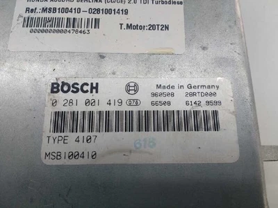 MSB1004100281001419 centralina motore HONDA ACCORD BERLINA CC CE 1996 478463 - Immagine 1 di 4