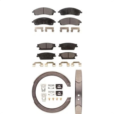 Front Brake Pads Rear Parking Shoes Kit for Cadillac SRX CTS 2004-2009 oe71 - Image 1 of 4