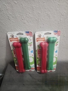 4 Nylabone Power Chew Holiday Edition Turkey Cranberry/ Wintergreen Large Dogs - Picture 1 of 2