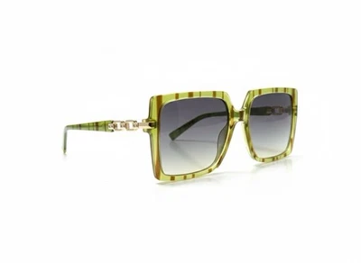 Gafas de sol audaces retro ojo de gato/exagerado gran tamaño escudo/piloto aviador Foto 1 de 4