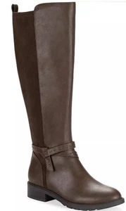 Style & Co Verityy Block Heel Riding Boots Dark Roast  Size 7 New MSRP $100 - Picture 1 of 6