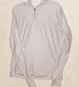 Vuori Clothing Uluwatu 23 Water Pullover Hoodie Platinum Heather Men's Medium - Picture 1 of 14