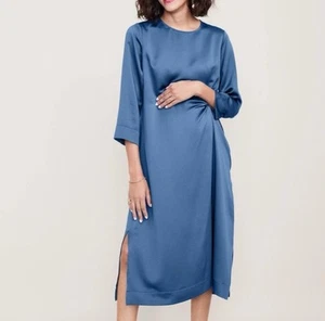 Hatch Maternity Damen THE LAUREN KLEID Captain Blue Größe 1 (S/4-6) H35 - Bild 1 von 10
