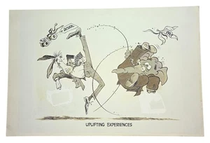 Dick Wright Esel/Elefant PROVIDENCE JOURNAL-BULLETIN Cartoon Kunst 11"x16" - Bild 1 von 2