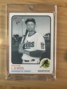 2022 Topps Heritage High Number #515 Royce Lewis RC Black And White SP rookie - Picture 1 of 2