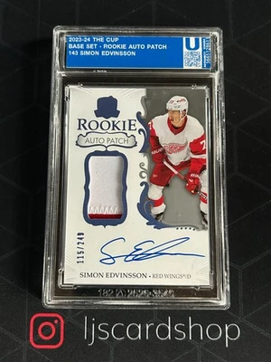 2023-24 The Cup Simon Edvinsson RC #143 Rookie Patch Auto /249 PW RPA SPM - Image 1 of 2