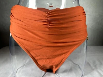 Opera Damen Badehose High Waist Raffungen Orange Gr. 38 Bikinislip Bademode - Bild 1 von 4