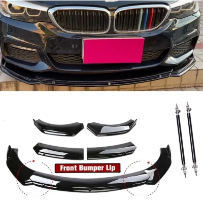 Front Bumper Lip Spoiler Splitter Glossy Black For BMW F10/F11 520i 528i 535i Foto 1 de 4