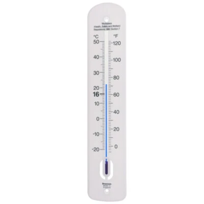 380mm Workplace Wall Thermometer Factory Office Warehouse Brannan