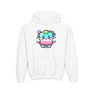 Plushy Youth Hoodie, Soft Cozy Pullover, Warm Kids Sweatshirt, Cute Fuzzy - Picture 1 of 6