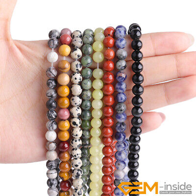 Wholesale Natural Assorted Jasper Gemstone Round Beads For Jewelry Making 15  YB • 2.26€