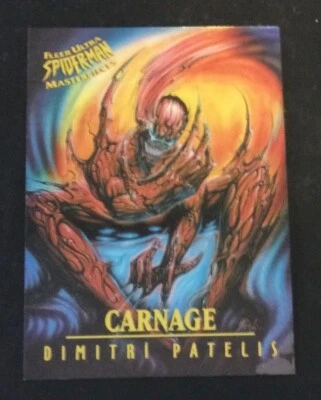 Spider-Man 1995 Fleer Ultra Masterpieces "Carnage" Chase Card #3 of 9 - Image 1 of 2