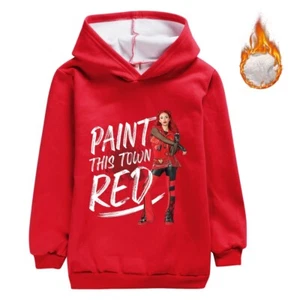 Descendants4 5-13 Year Old Girl's Hoodie with Thickened Velvet and Non Inverted - Picture 1 of 25