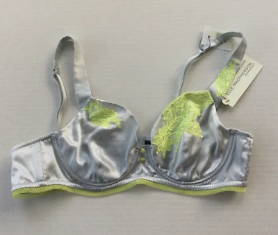 Anthropologie Elle Macpherson Intimates цитрон шелковый бюстгальтер размер 36B новый - Изображение 1 из 4