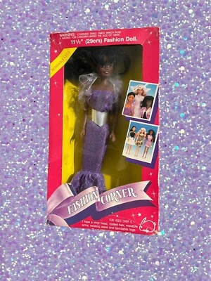 1994 Lucky Fashion Corner 11.5" African American Doll Open Box Barbie Clone - Изображение 1 из 4