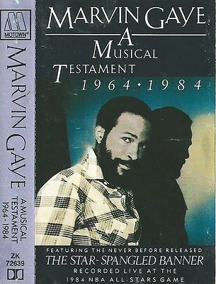 MARVIN GAYE MUSICAL TESTAMENT 1964 1984 CASSETTE ALBUM COMPILATION MOTOWN SOUL - Image 1 of 4